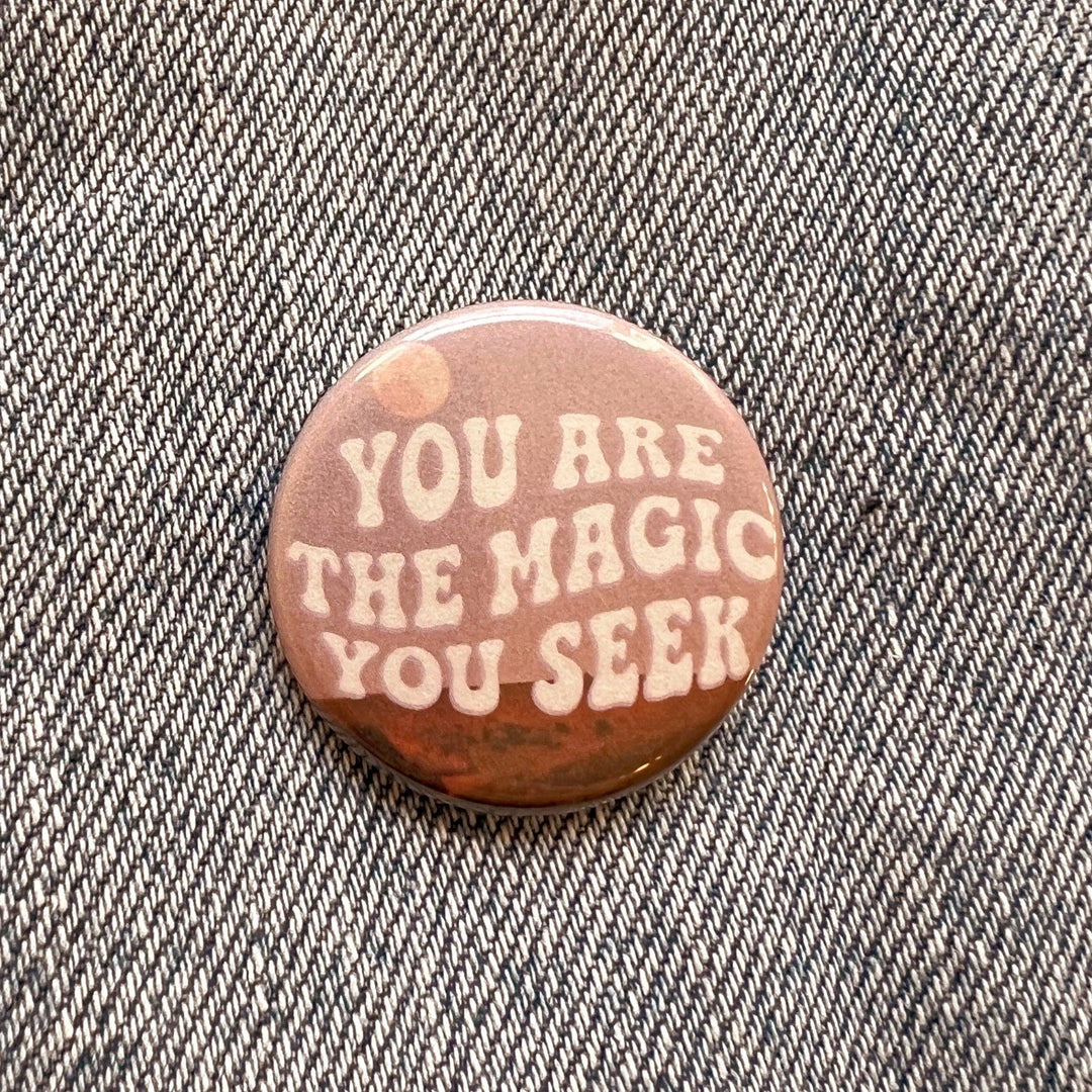 Positivity Button Pins: Don't Overthink It