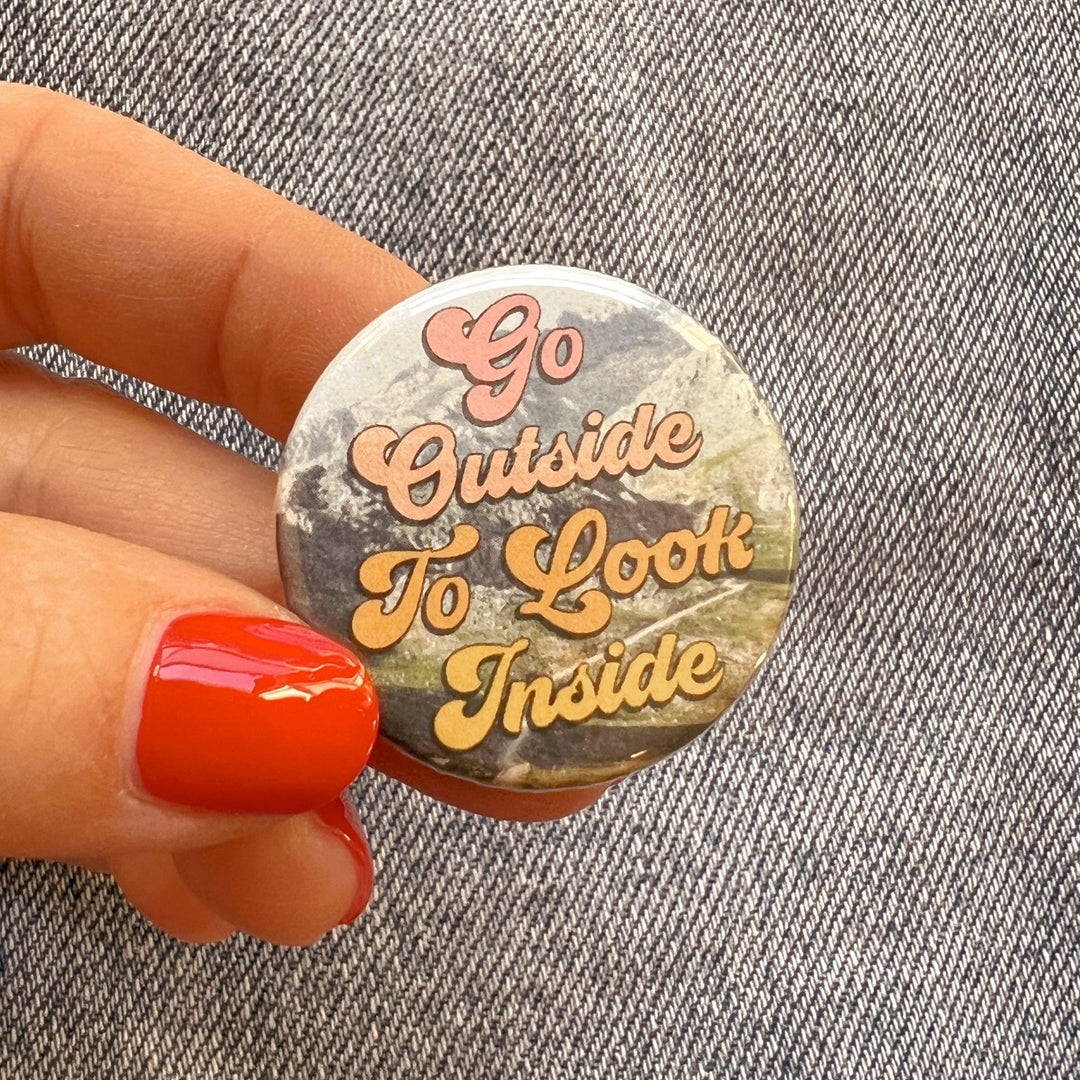 Positivity Button Pins: Bright Skies Ahead