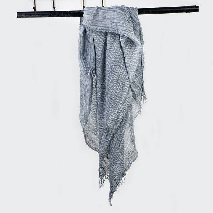 Scarvii - Farmhouse Style Cotton Linen Long Scarf & Shawl: ASH