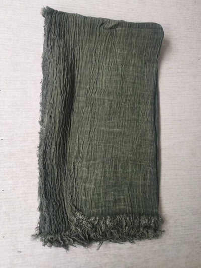 Scarvii - Farmhouse Style Cotton Linen Long Scarf & Shawl: ASH