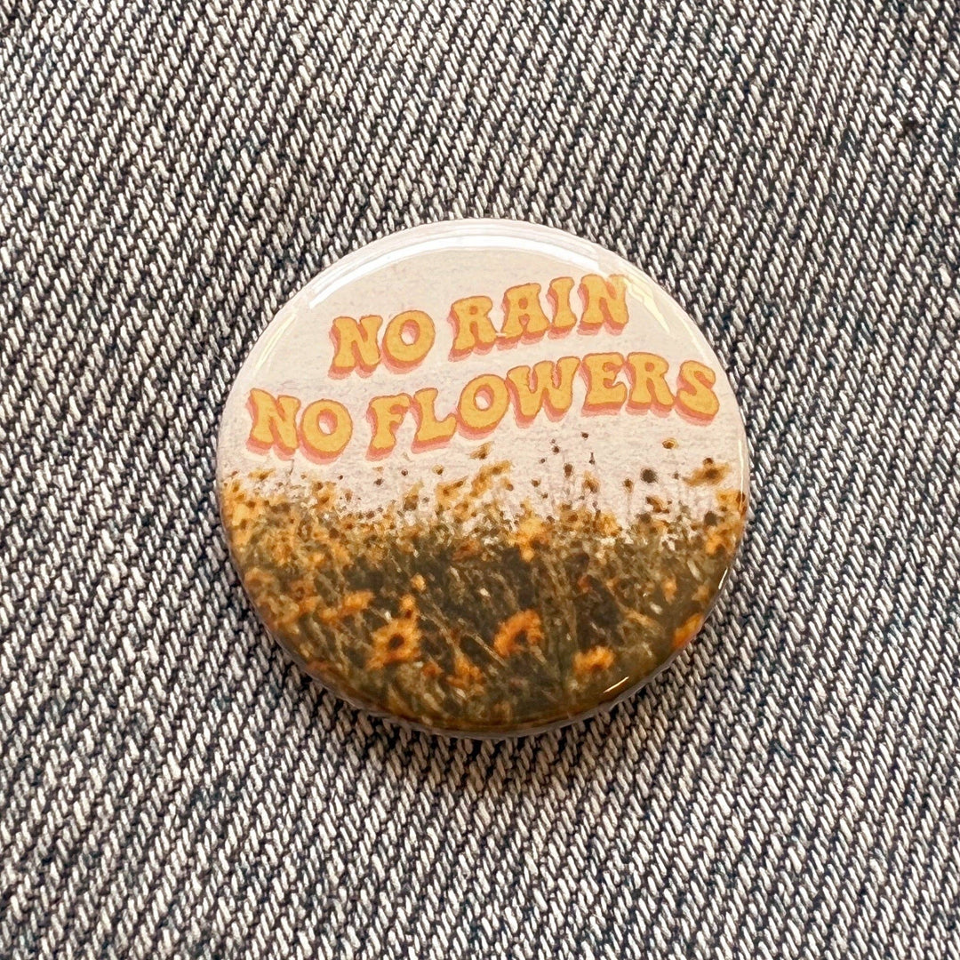 Positivity Button Pins: Be Kind - Moss Green / Pink