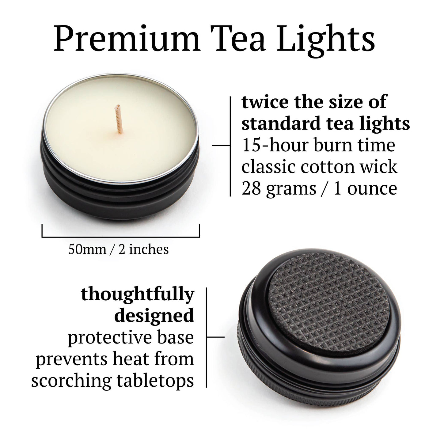 1oz Tea Lights: Eucalyptus Mint