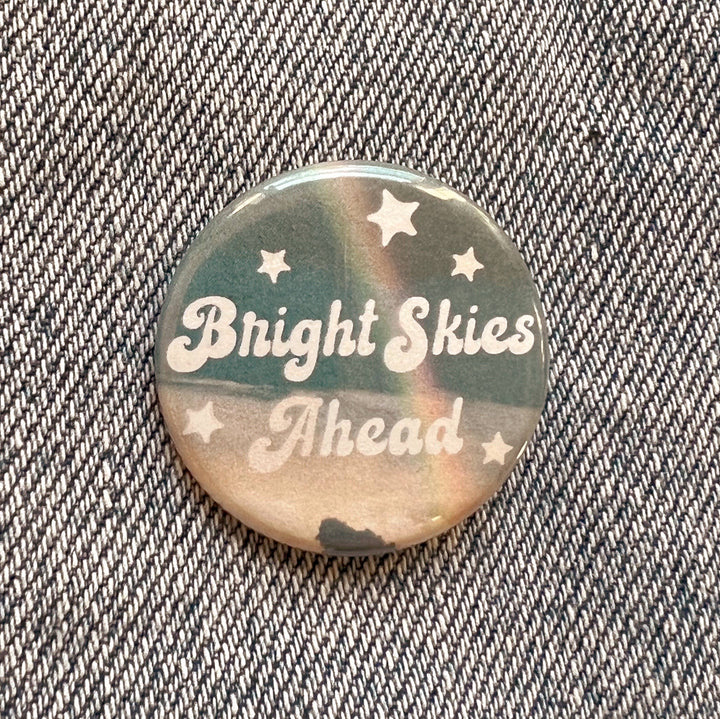 Positivity Button Pins: Be Kind - Moss Green / Pink