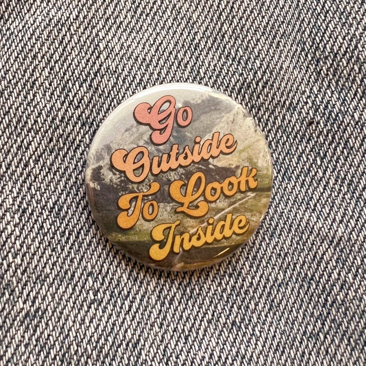 Positivity Button Pins: Be Kind - Yellow