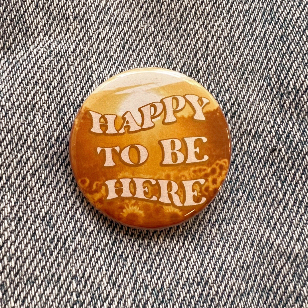 Positivity Button Pins: Be Kind - Sky Blue